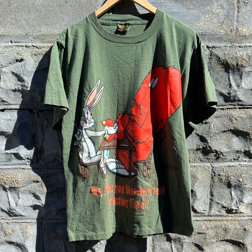 Vintage 90s Changes Gossamer Looney Tunes Bugs Bunny T Shirt L